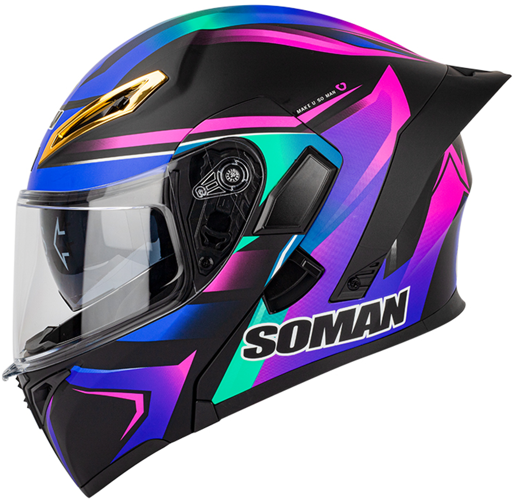 CASCO SOMAN SM955-S VISION MORADO