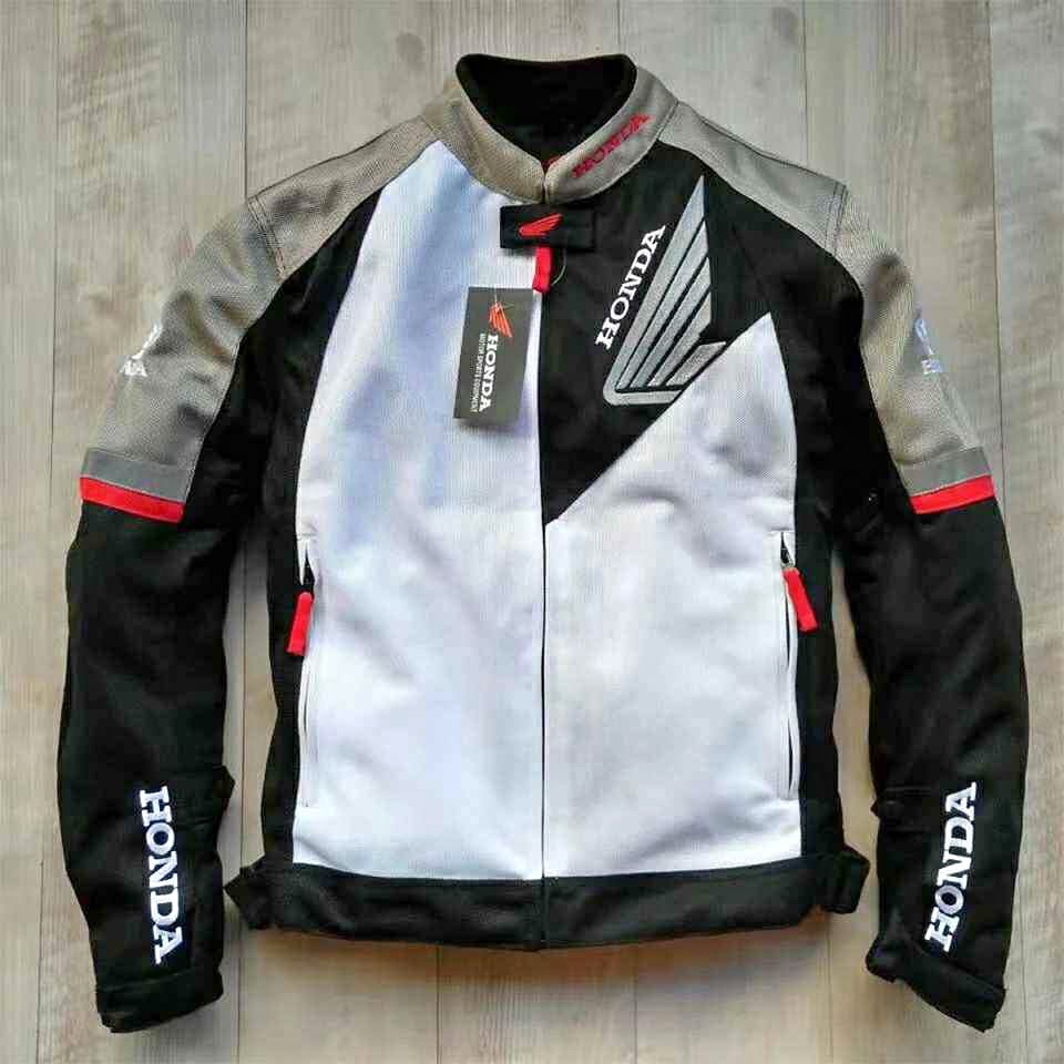 CHAMARRA HONDA BLANCA CON IMPERMEABLE